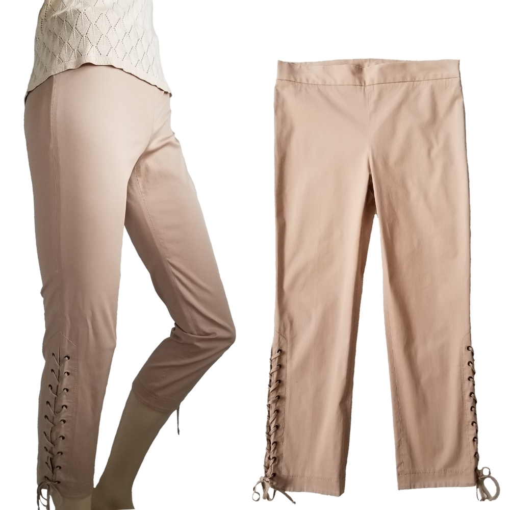 M Missoni Solid Cotton Stretch Pant - image 1